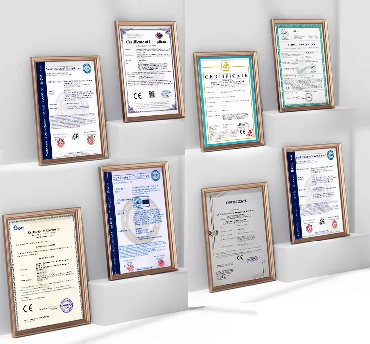 CE certification, ISO certification